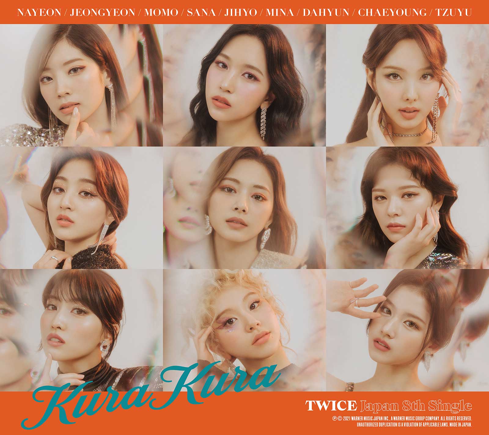 TWICE JAPAN 8th SINGLE「Kura-Kura」初回限定盤B（提供写真）