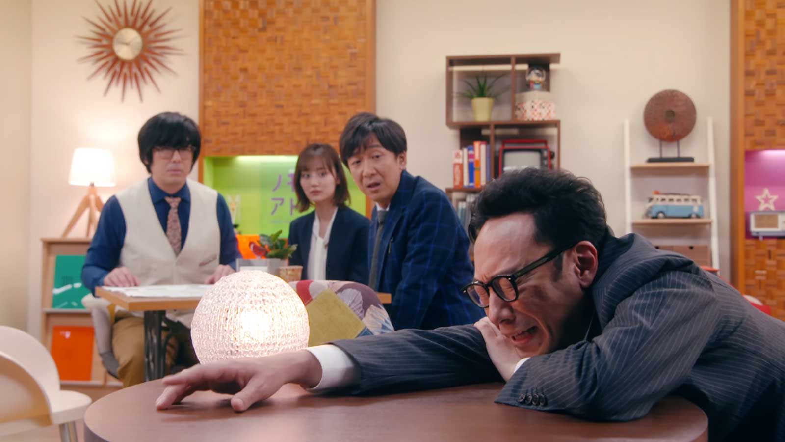 （左から）豊本明長、山下美月、飯塚悟志、角田晃広（提供写真）