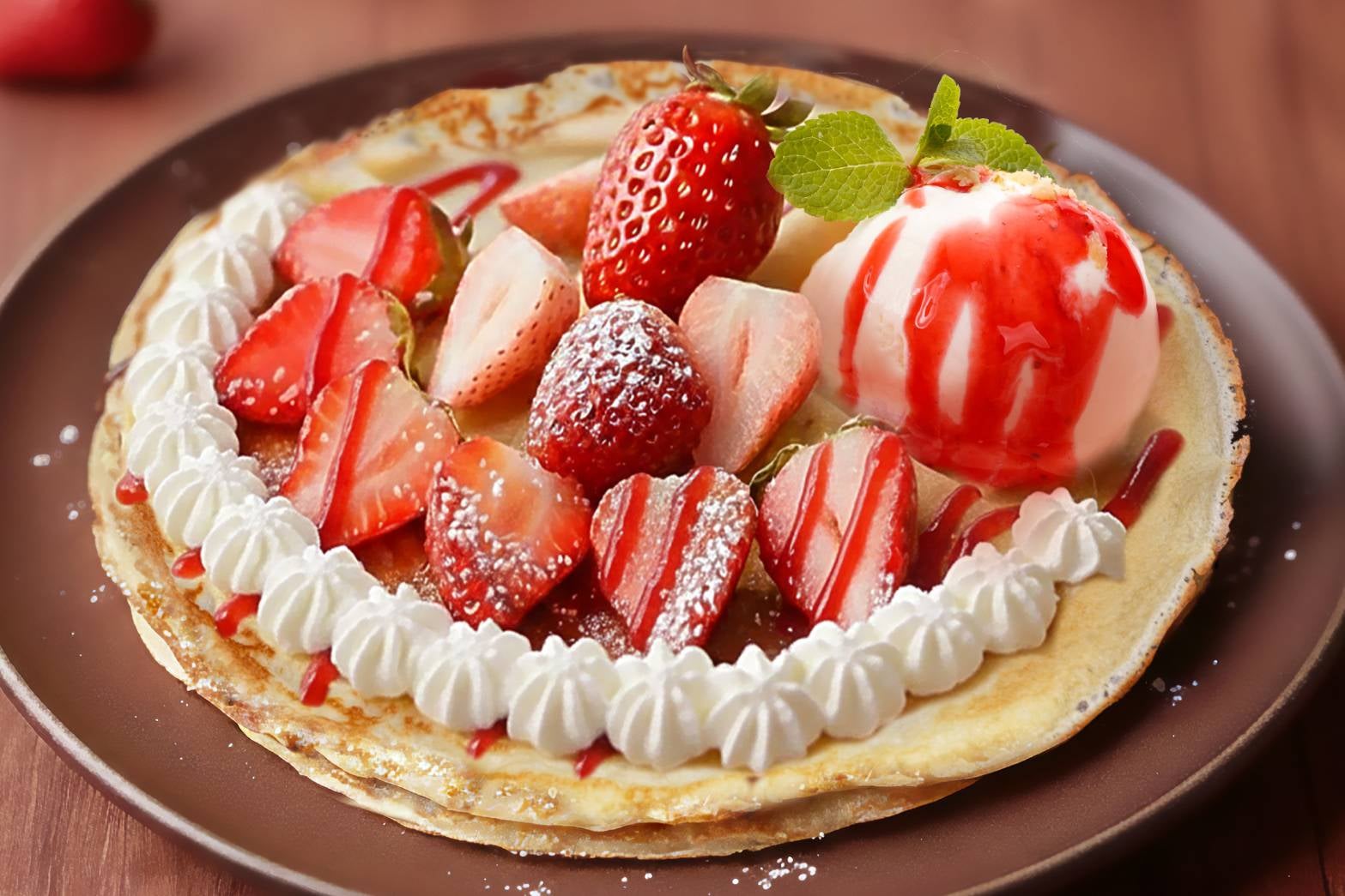 「旅するいちごのクレープリー」メニューイメージ（提供写真）