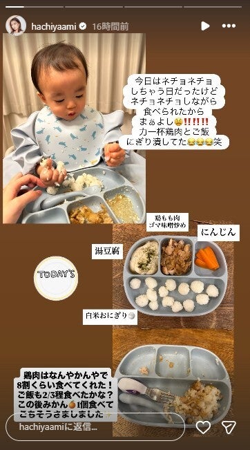 蜂谷晏海Instagramストーリーズより