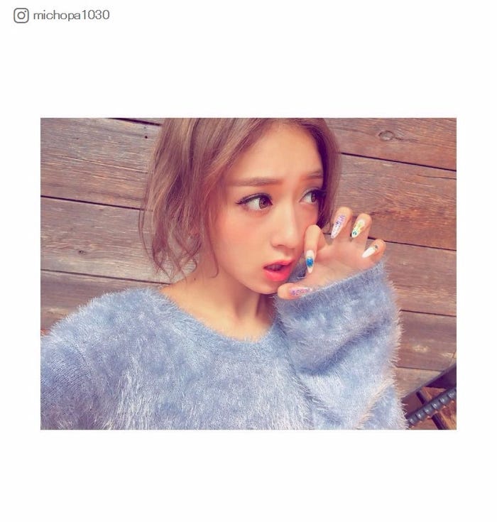 女子たちから人気を誇るみちょぱのネイル/みちょぱInstagramより