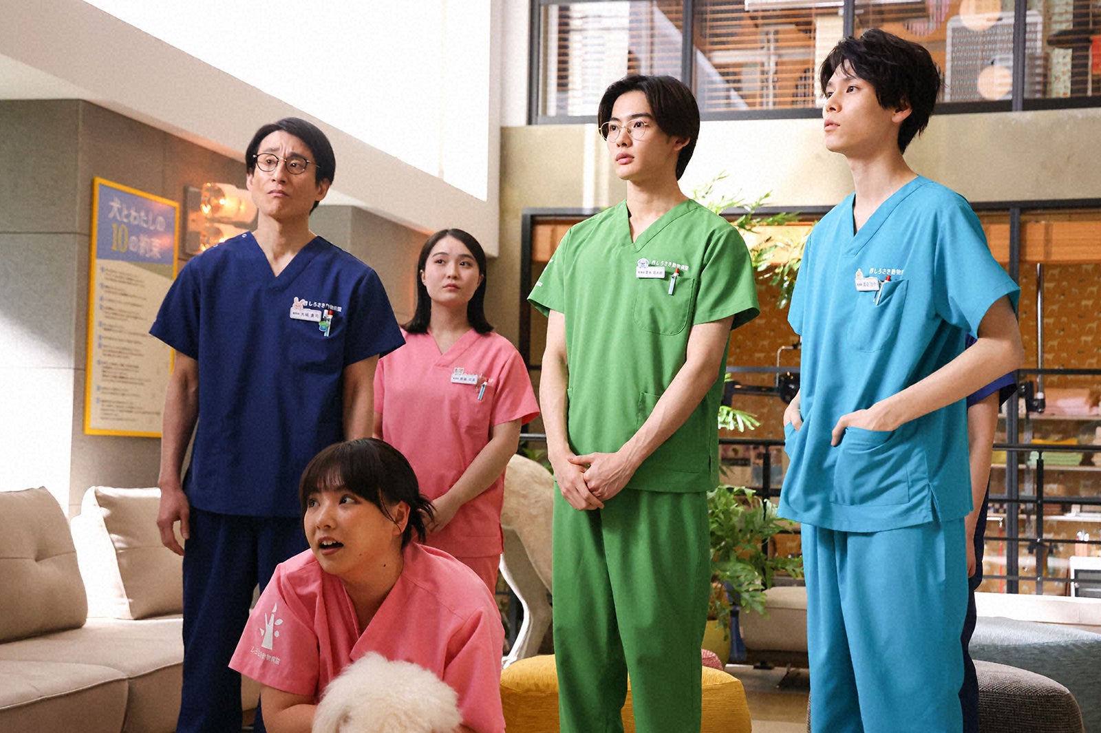 なだぎ武、野呂佳代、NOA、萩原利久「初恋DOGs」第3話（C）TBS