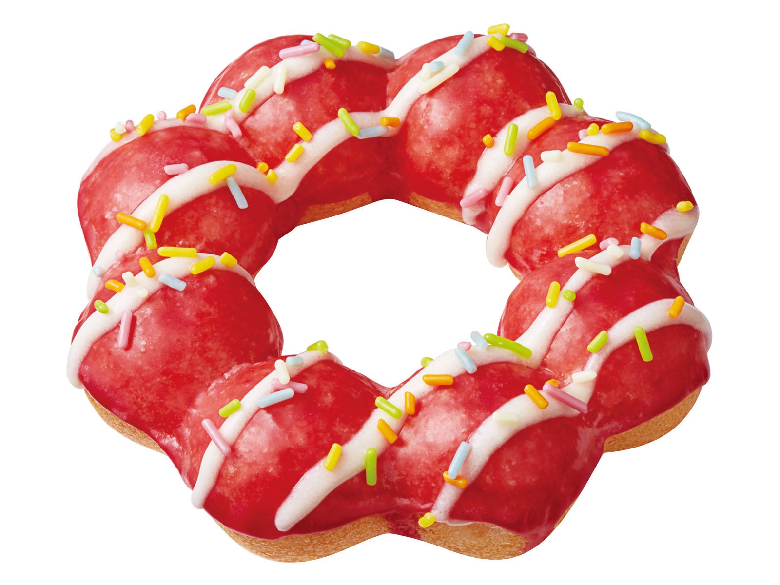 ポン・デ・リース、クランベリーフレーバー／画像提供：ミスタードーナツ