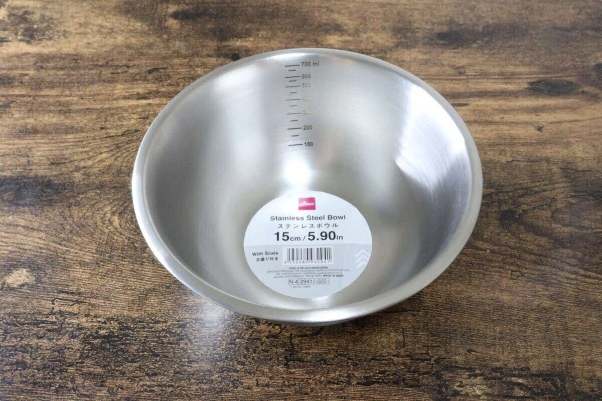 ダイソー　ステンレスボウル