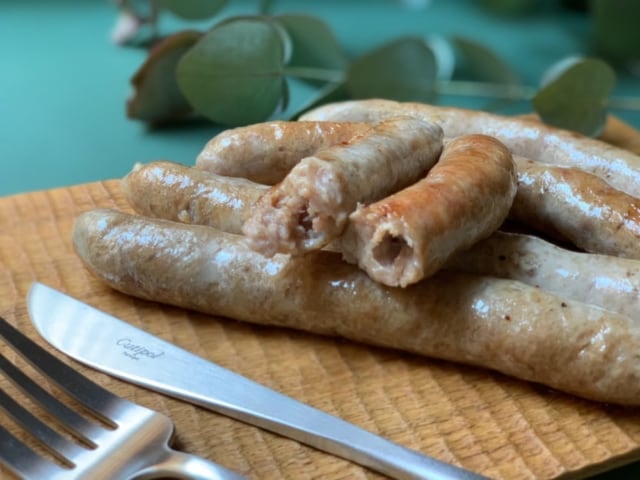 コストコ腸詰め生ポークソーセージ焼いた断面