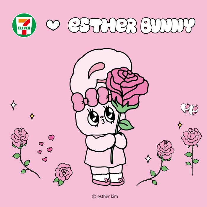 「エスターバニー」セブン‐イレブンとコラボ/提供画像