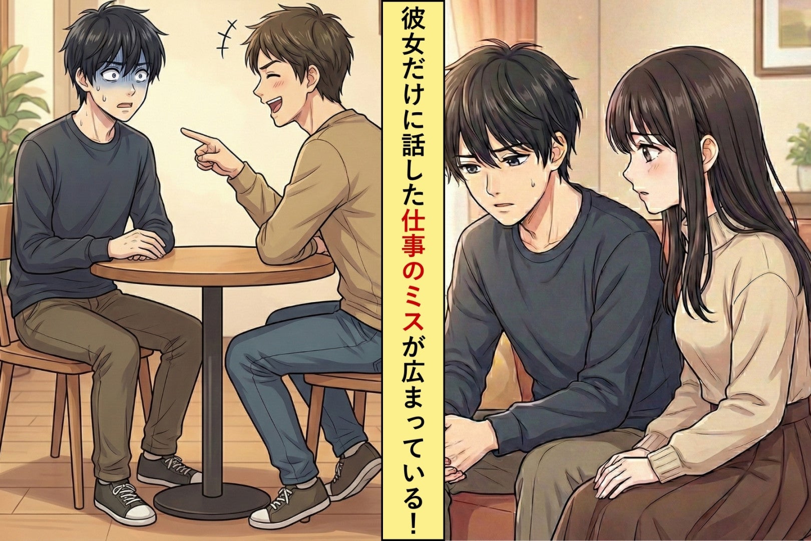「誰にも言わないで」と言った彼女の秘密を友人に話してしまった→彼女に同じことをされてしまい...