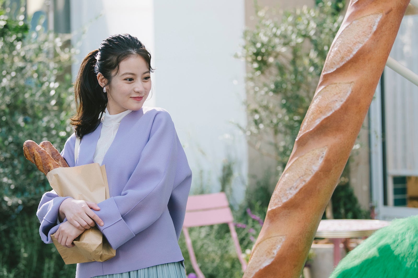 今田美桜／CMメイキングカット（提供写真）