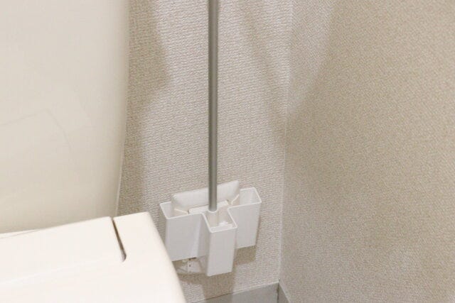 ピン式フローリングワイパーホルダー　使用例