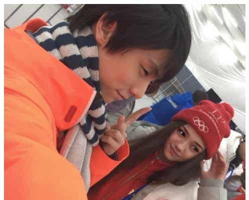 羽生結弦&エフゲニア・メドベージェワ、平昌五輪オフショットに歓喜の声「愛すべき天使たち」