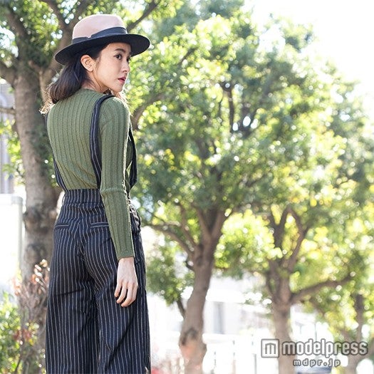 ハットを合わせれば即オシャレさん／サスペンダー付きガウチョパンツ「GALSTAR」2,298円（税込）