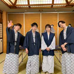 （左から）陣内智則、二宮和也、有村架純、菊池風磨（C）日本テレビ