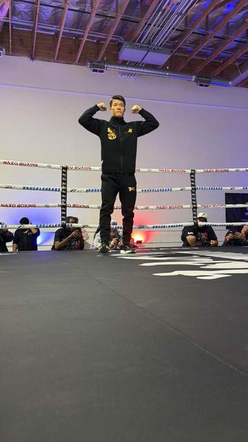 亀田和毅「非常に調子が良く、試合も楽しみ」日本選手16年ぶりフェザー級世界王座獲得に自信 流ちょうなスペイン語で対応