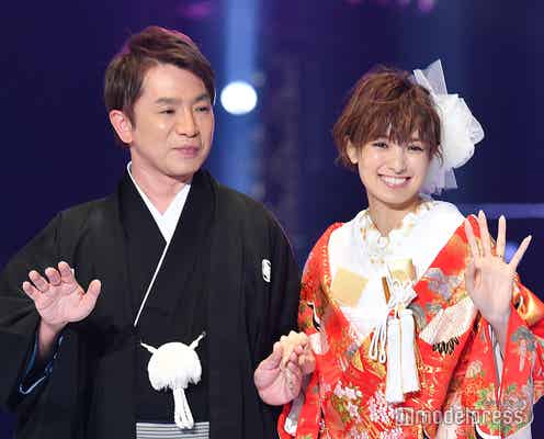 濱口優&南明奈夫妻、公の場初2ショット「アッキーナ、とったどー!」<TGC2019A/W>