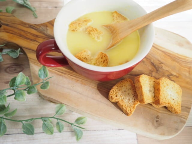 カルディミニトーストアレンジ②クルトンに