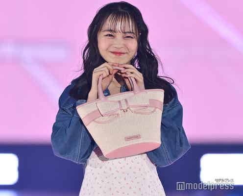 林芽亜里、花柄ワンピで春の装い ピンクの色使いが可愛い【GirlsAward 2025SS】