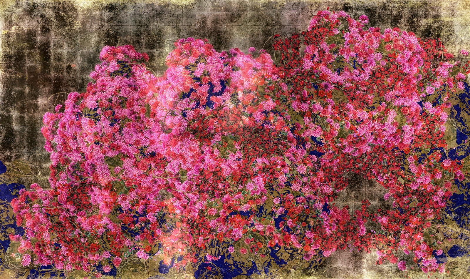 グラフィティ フラワーズ ボミング／画像提供：チームラボ