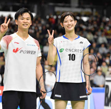 渡辺・田口組が混合ダブルスV ペア本格始動から1年3カ月で日本一に 田口「次は世界一を目指したい」