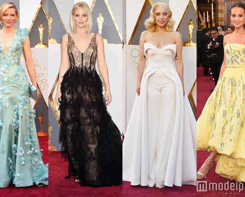 レディー・ガガ、ジェニファー・ローレンスら「第88回アカデミー賞」レッドカーペットで豪華競演 “ロマンチックフェミニン”スタイルで溢れる