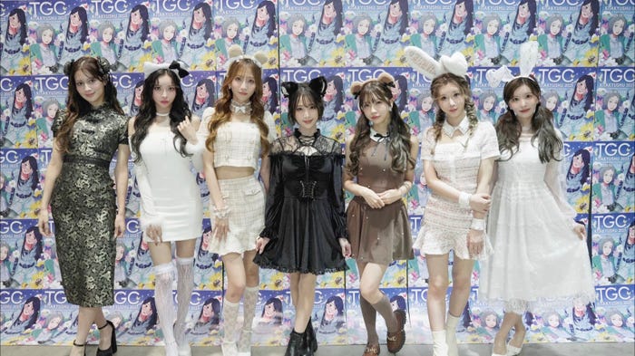 「TGC北九州」で濱口優と共演したCHANCE GALs/画像提供:ABEMA番組「チャンス学校チェンジ科」