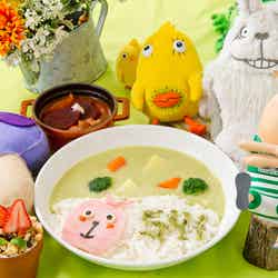 「ウサビッチ」新宿でコラボカフェ開催、人参ステーキや爆弾ケーキをリアルにメニュー化/画像提供:バイアコム・ネットワークス・ジャパン