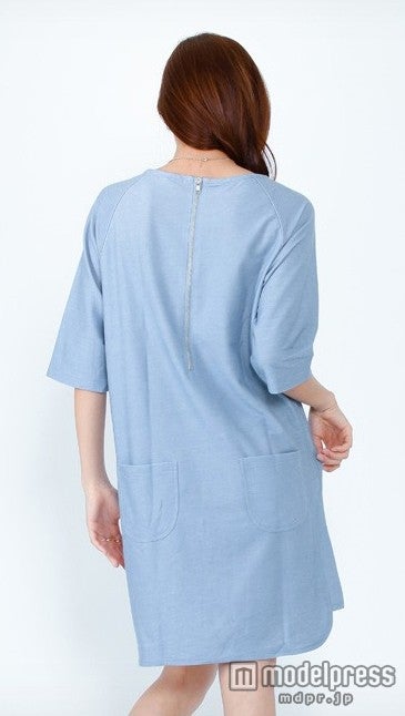 カットデニムサックワンピース「salus」2,592円（税込）