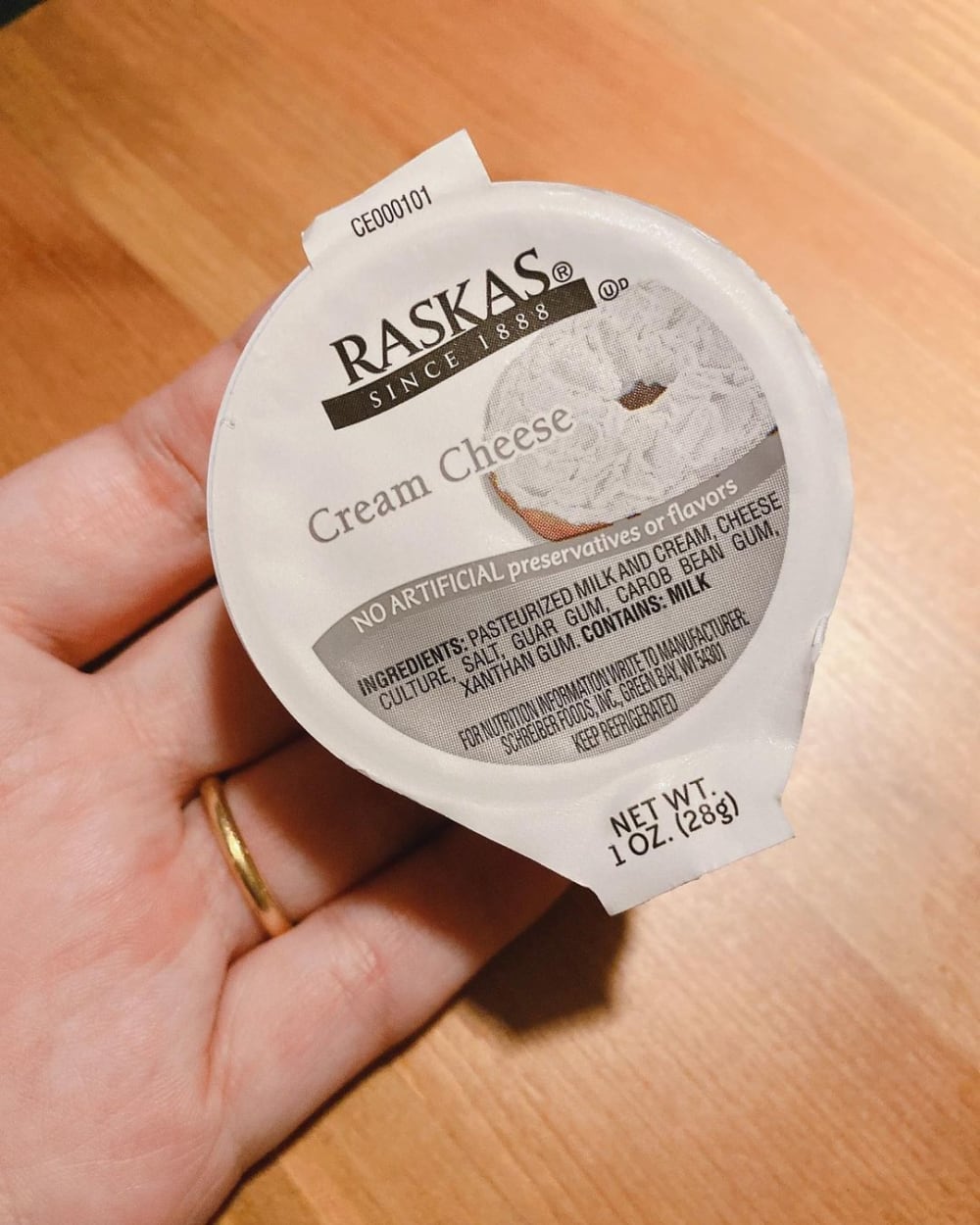 ラスカスクリームチーズポーション