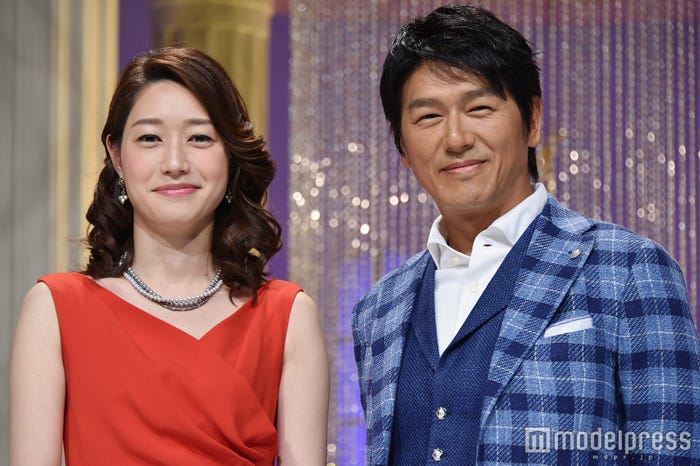 牛田茉友アナウンサー、高橋克典 (C)モデルプレス