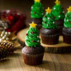 リスマスツリーカップケーキ650円(税込み)/提供画像