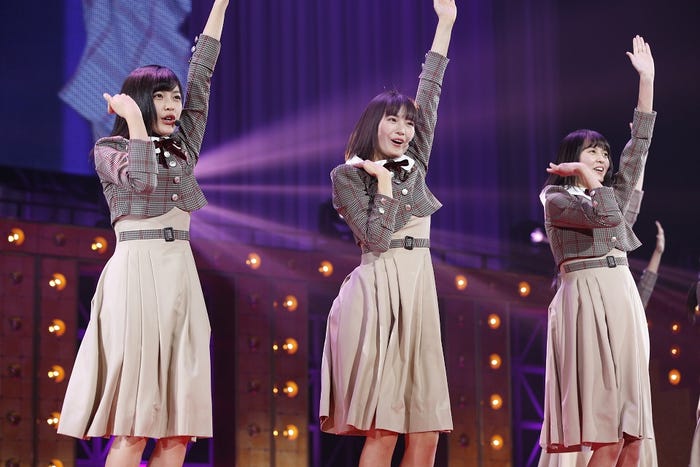 柴田柚菜、清宮レイ、遠藤さくら/乃木坂46“4期生お見立て会”(提供写真)