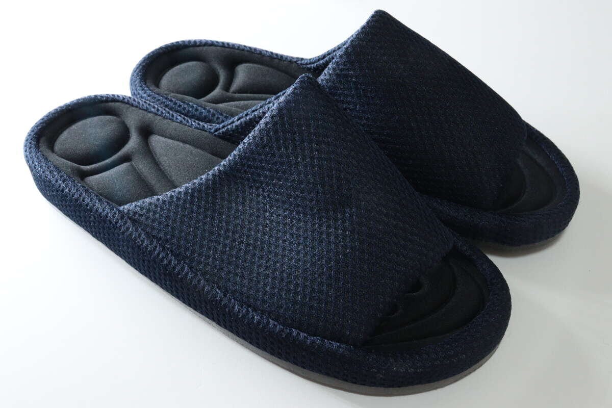 中敷低反発スリッパ（ブルー）