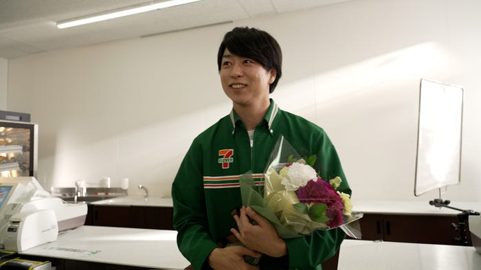 櫻井翔/セブン‐イレブン新テレビCM「ミッション!?」篇メイキング(提供写真)