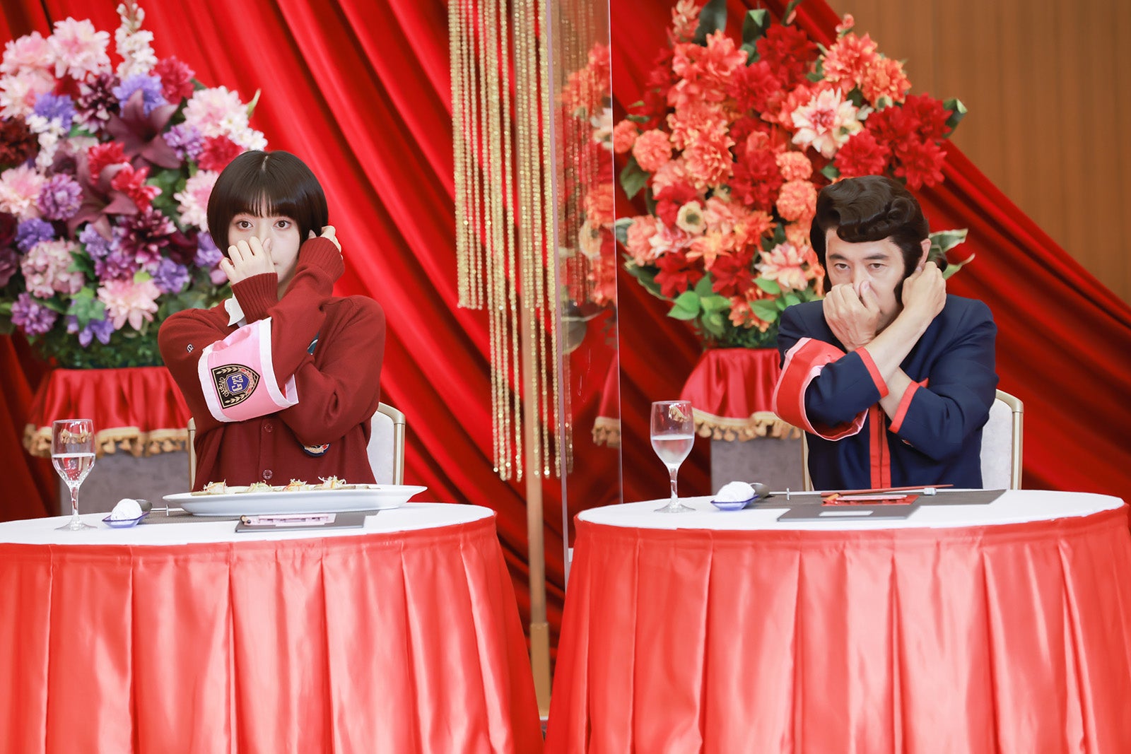 池田エライザ、岡村隆史（C）日本テレビ