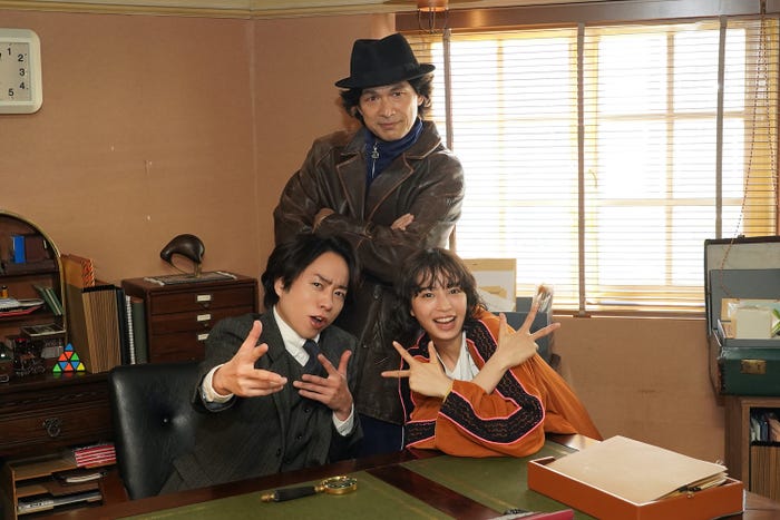 櫻井翔、江口洋介、広瀬すず「ネメシス」(C)日本テレビ