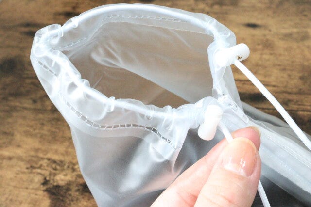 シューズカバー（透明、30.5cm）　ゴムで調節