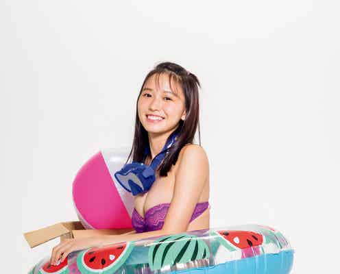 女子大生お天気キャスター・志田音々、水着でヘルシーボディ弾ける “地味ハロウィン”挑戦