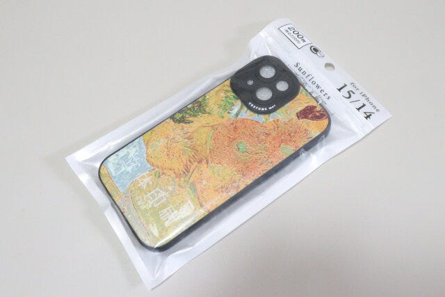 iP15／14用ケース　立体印刷　ひまわり　スマホケース