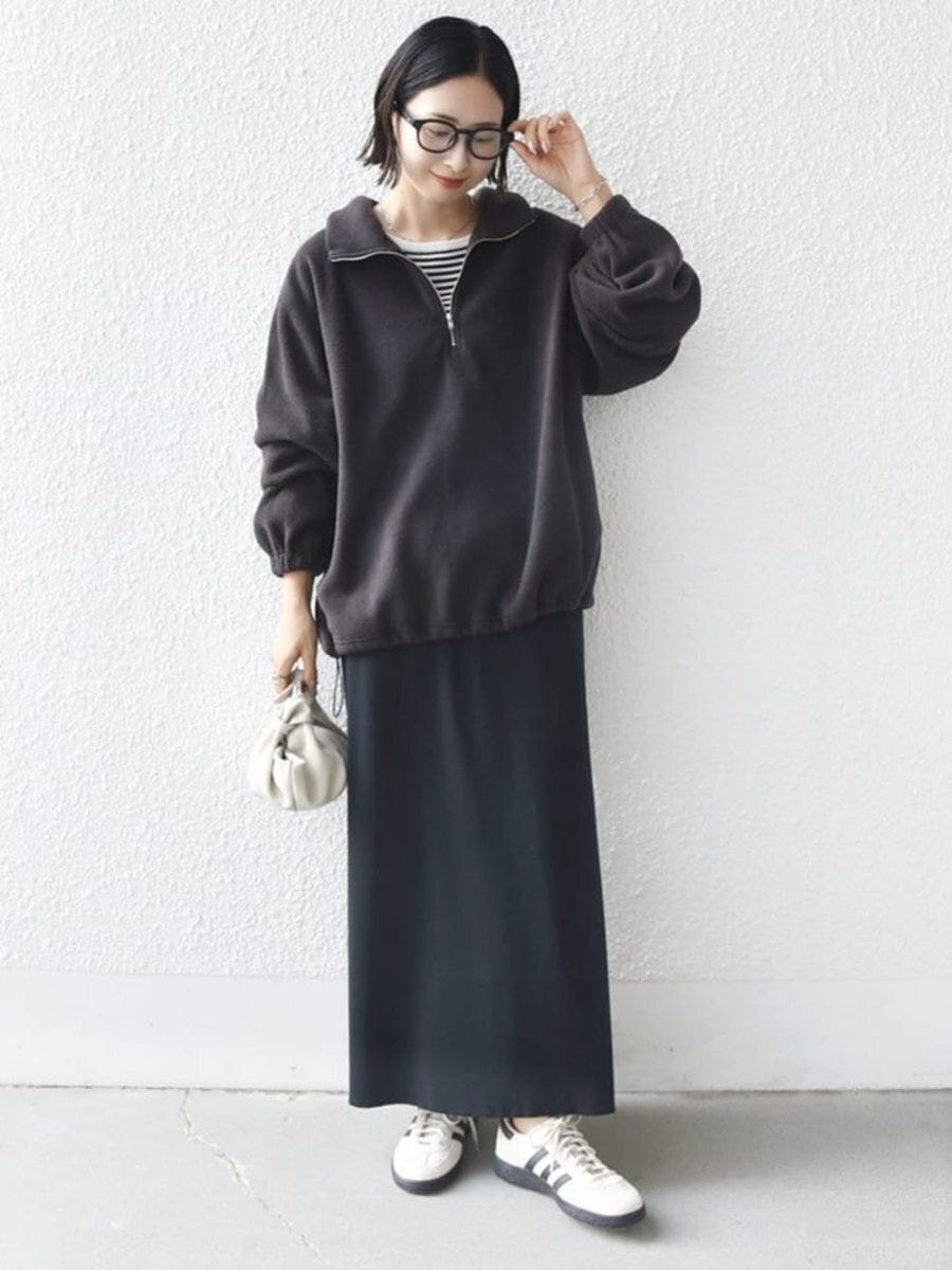 ハーフジップコーデ4