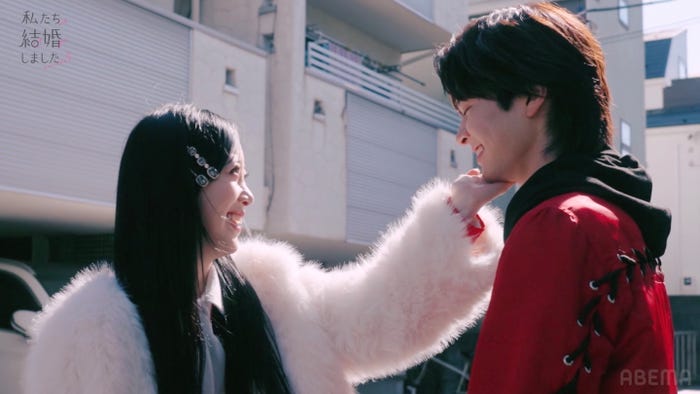 堀未央奈、百瀬拓実「私たち結婚しました 5」(C)AbemaTV, Inc.