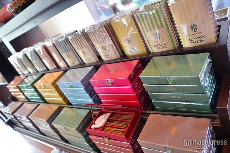 「バンヤンツリー」マーク付きのスパグッズはお土産に最適