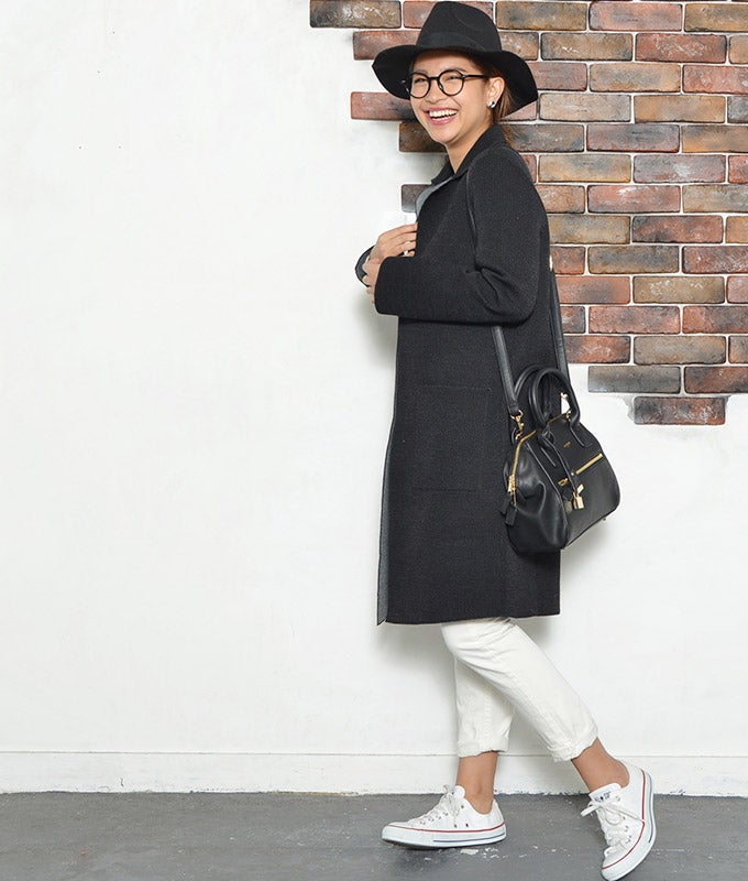 しっかりシルエットやわらかボンディングコート「coca」7,990円（税込）／画像提供：coca