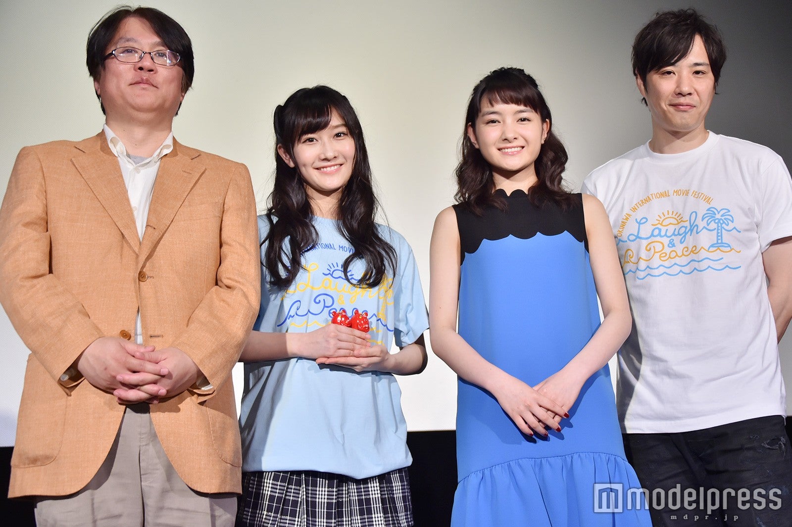 映画「ホラーの天使」舞台挨拶／長江俊和監督、矢倉楓子、葵わかな、藤原一裕（C）モデルプレス