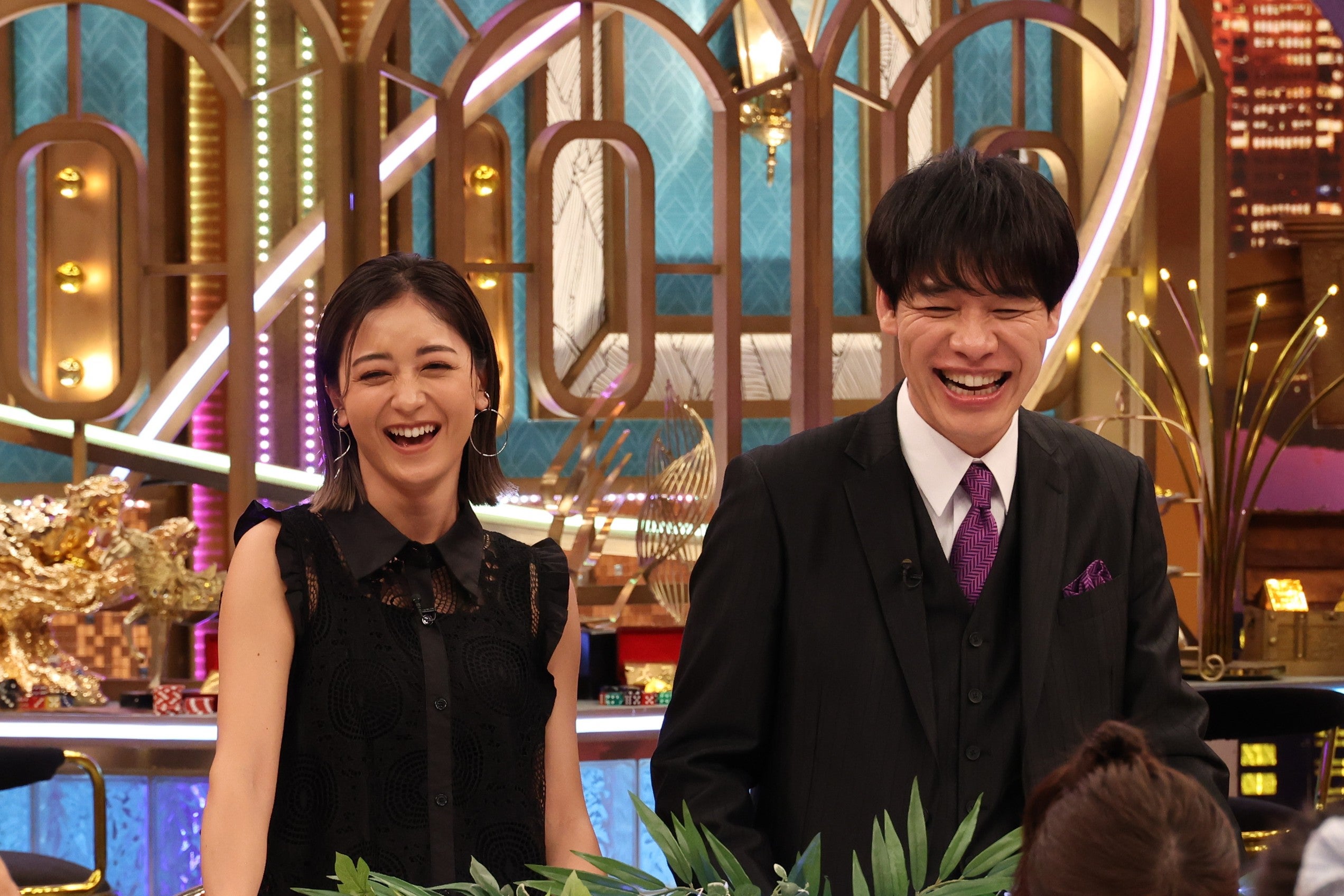 池田美優、川島明（C）フジテレビ