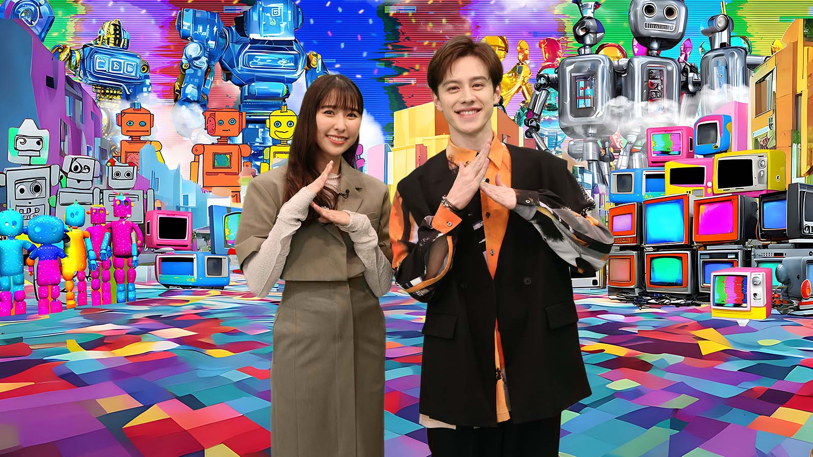 玉井詩織、ウエンツ瑛士（C）カンテレ・フジテレビ