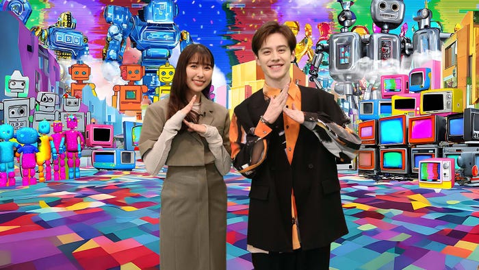 玉井詩織、ウエンツ瑛士(C)カンテレ・フジテレビ