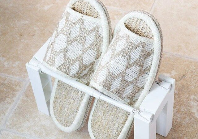 つっぱり棒用スリッパラック（2個）