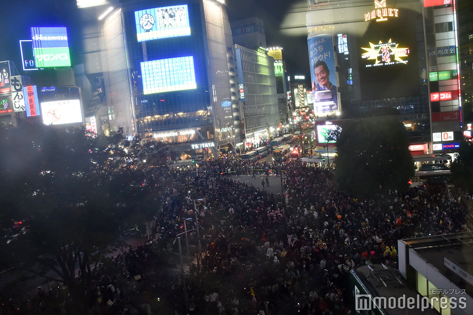 渋谷が大パニック！／2018年10月31日午後18時50分頃撮影 （C）モデルプレス