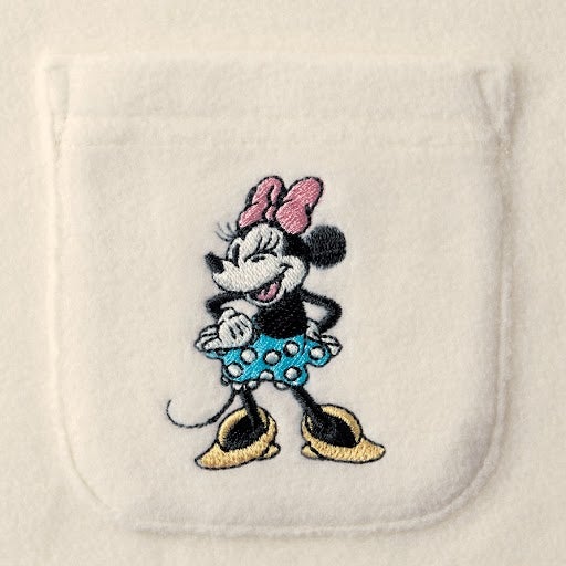 レディース肌側綿フリースチュニックパジャマ(選べるキャラクター)／ミニーマウス（ドット）／￥4,990（税込）（C）Disney