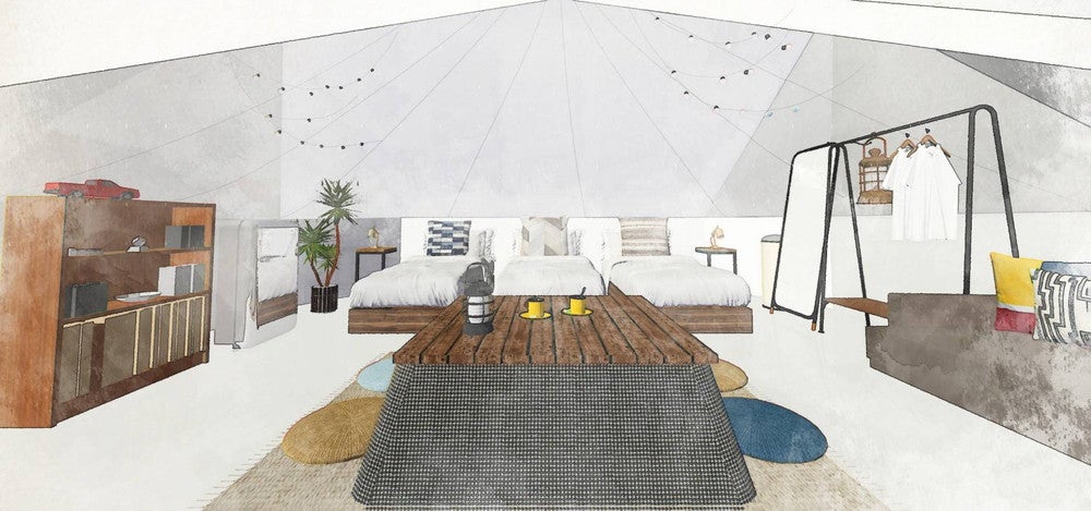 山梨にサウナ付グランピング施設「STARLAND GLAMPING」温泉や漫画コーナーも利用可