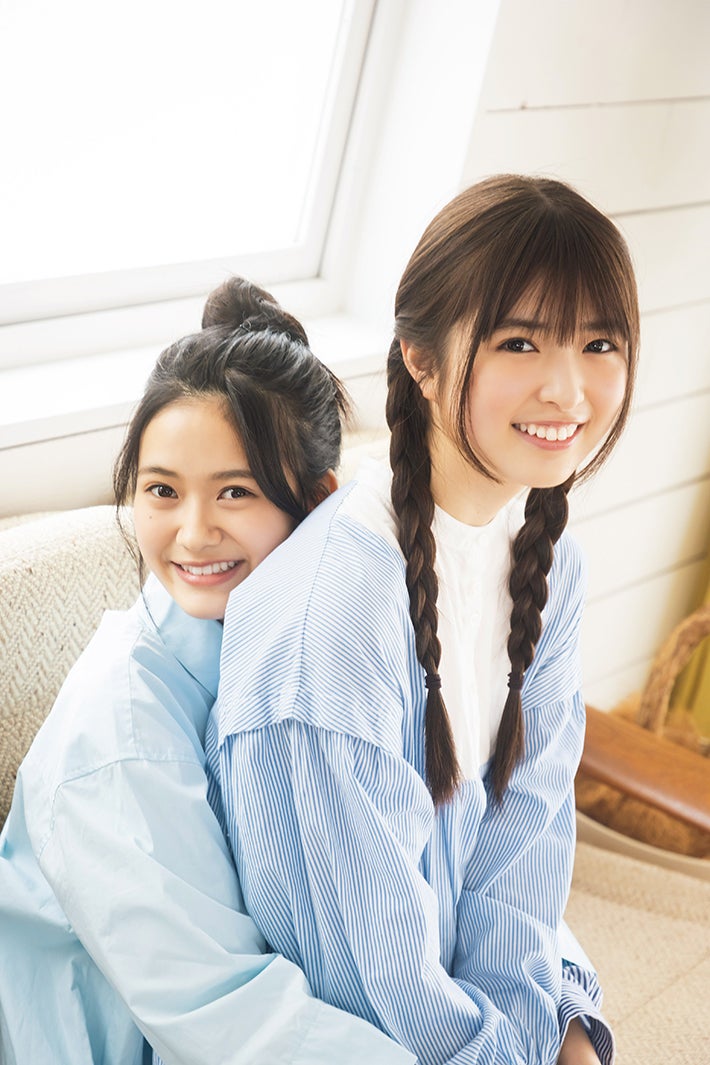 乃木坂46小川彩＆奥田いろは、癒し100％のほんわか制服姿